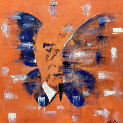 BUTTERFLY MATRIX MAN von Helen She, Malerei kaufen auf Select