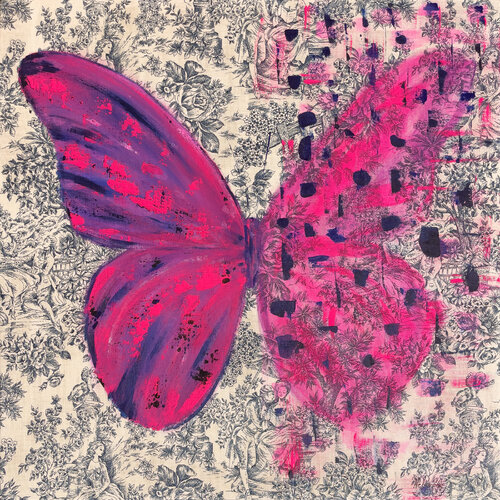 BUTTERFLY MATRIX EXSTRA by Helen She, Painting for Sale on Select