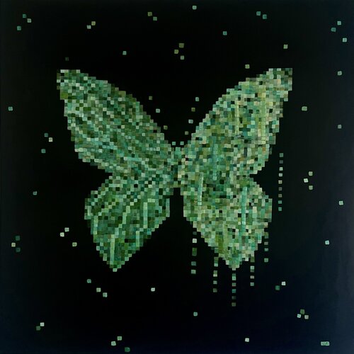 Butterfly Matrix Minecraft von Helen She, Malerei kaufen auf Select