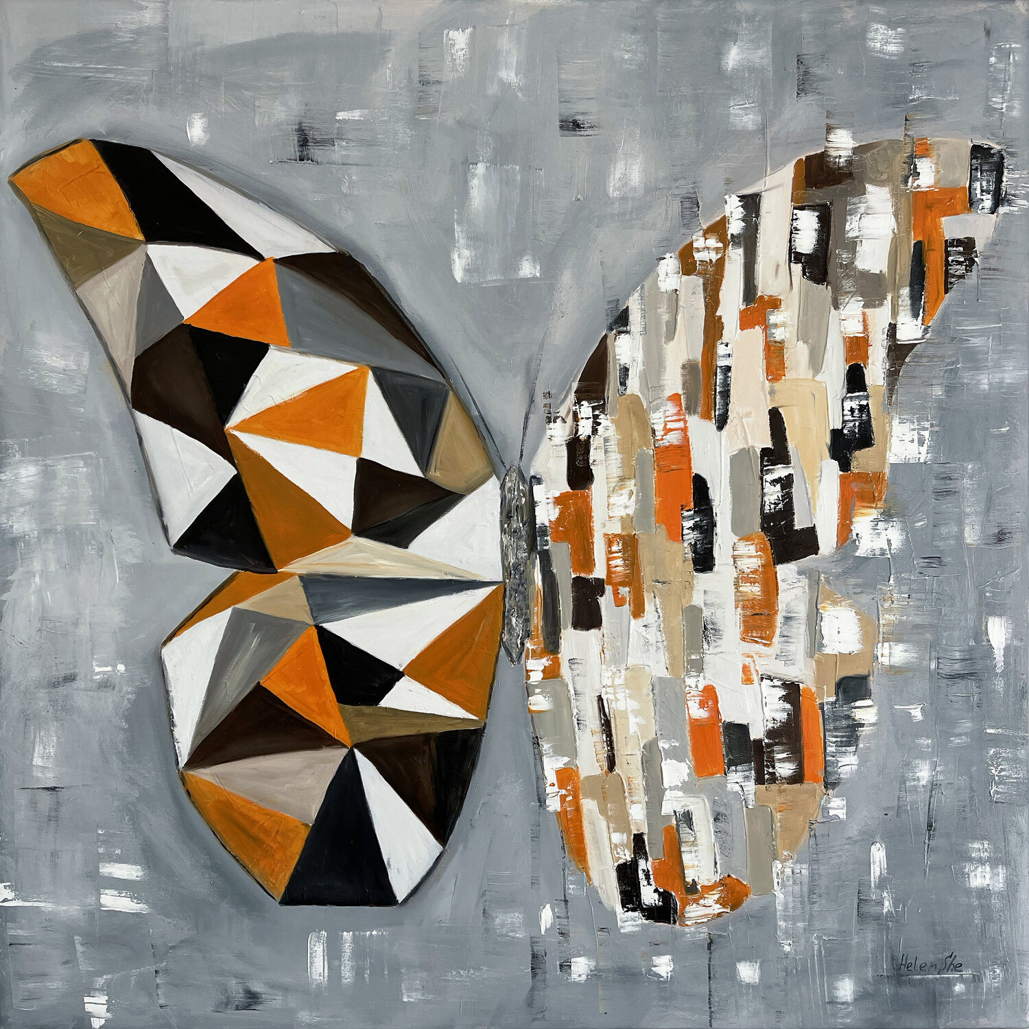 BUTTERFLY MATRIX PICASSO Helen She Original painting for sale