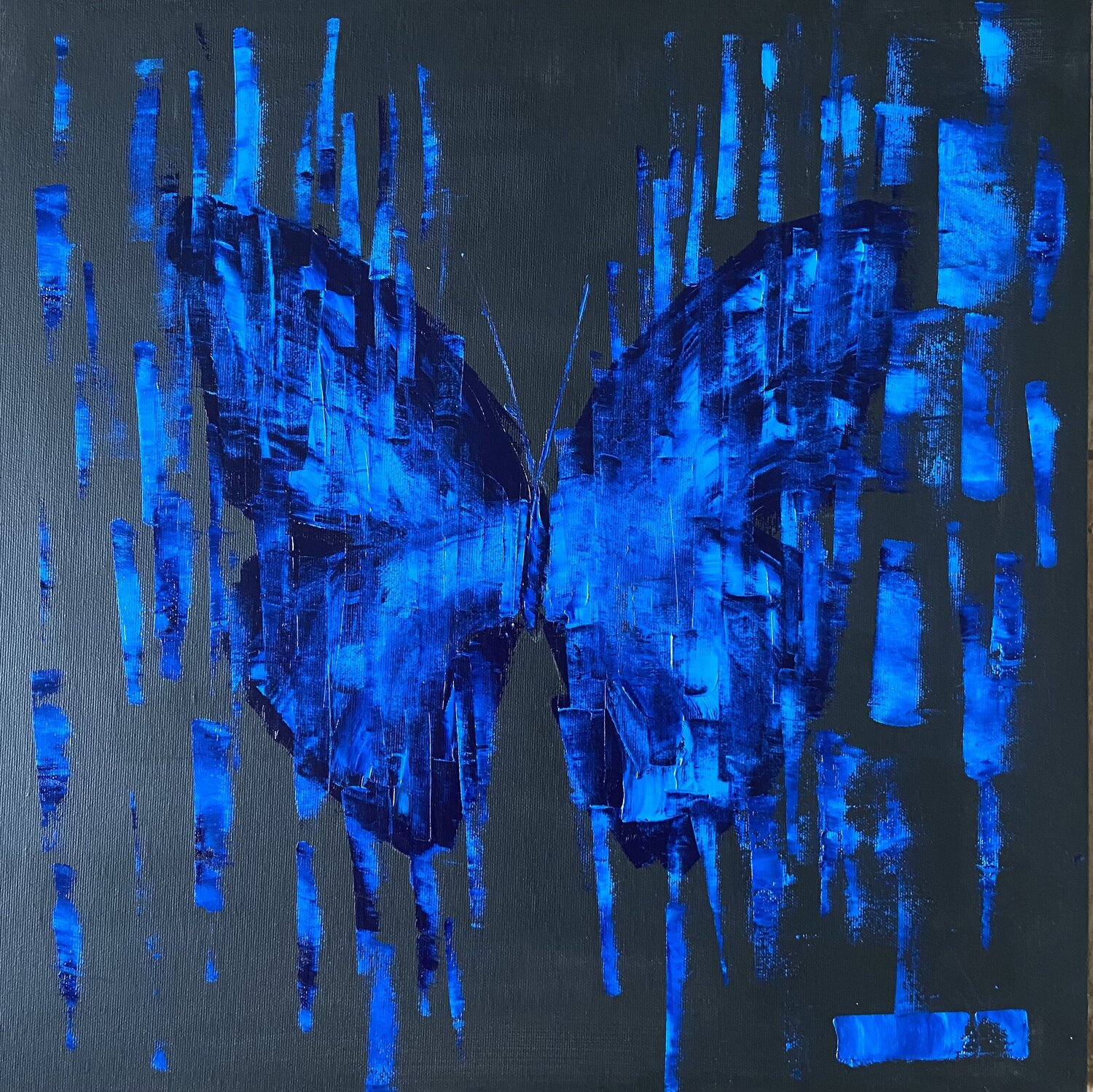 MATRIX BUTTERFLY NIGHT Helen She Original painting for sale