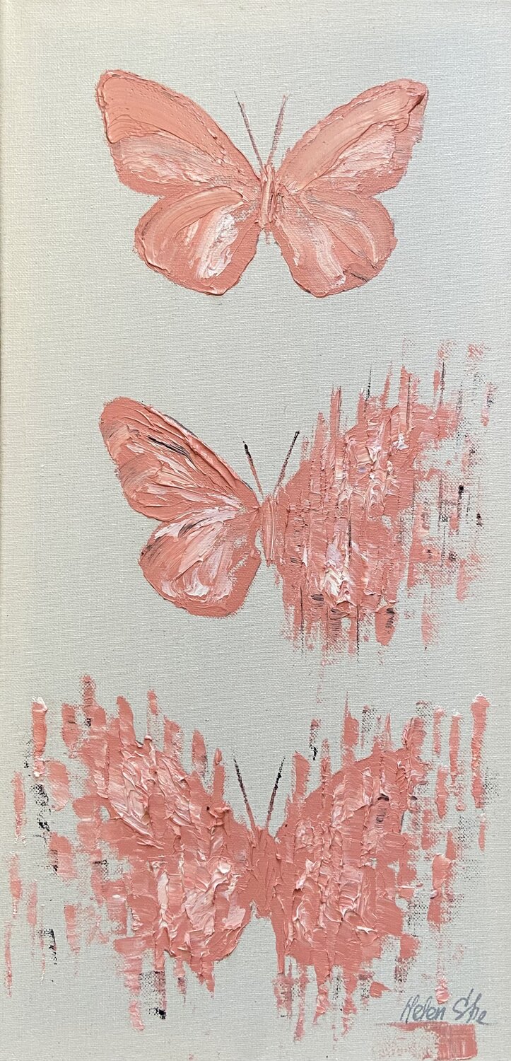 BUTTERFLY MATRIX TRANSFORMATION Helen She Originalgemälde zu verkaufen