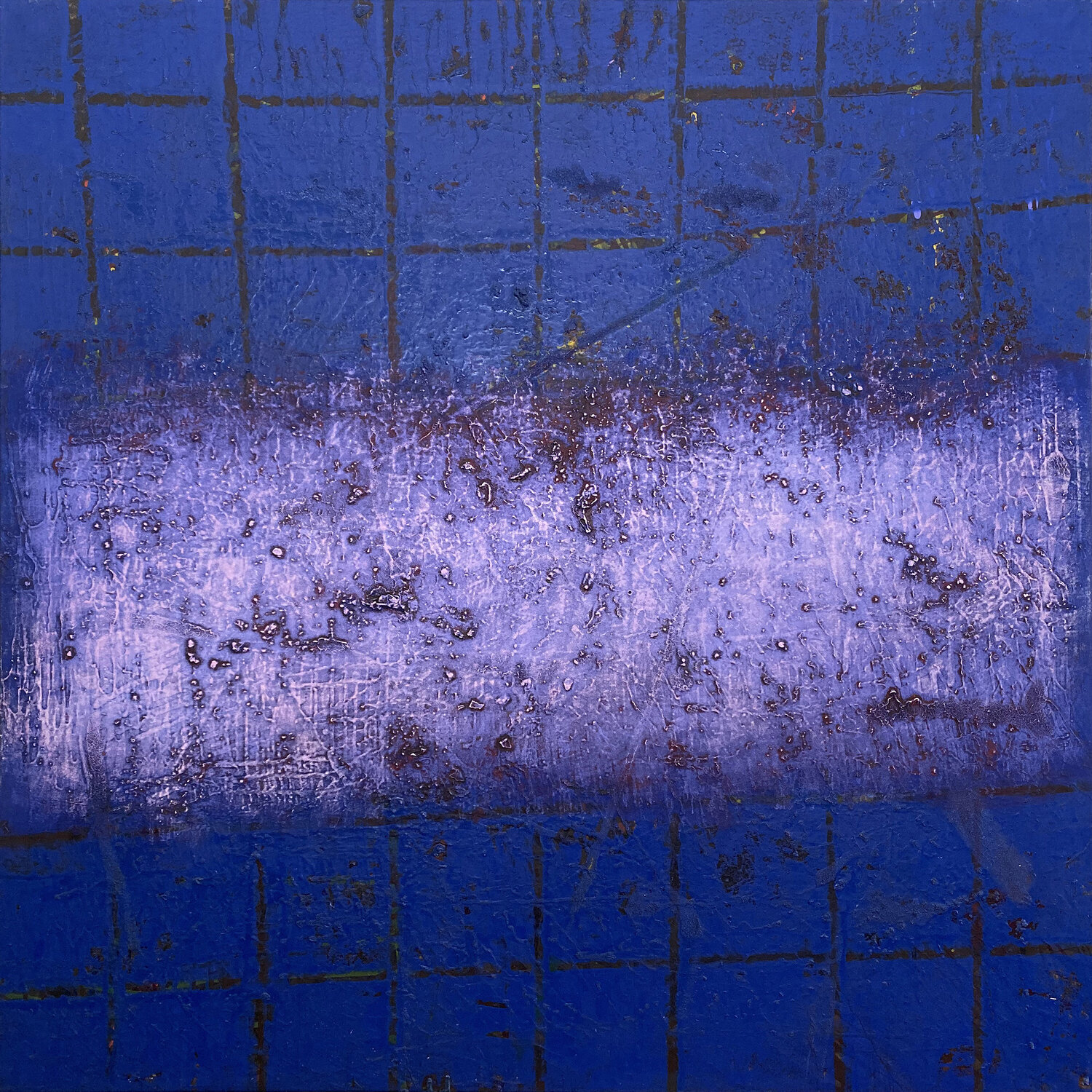Blue and Purple Malcolm Koch Original painting for sale