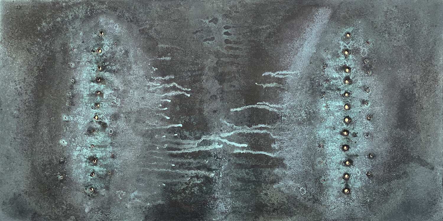 Oxidised Reflections Malcolm Koch Original painting for sale