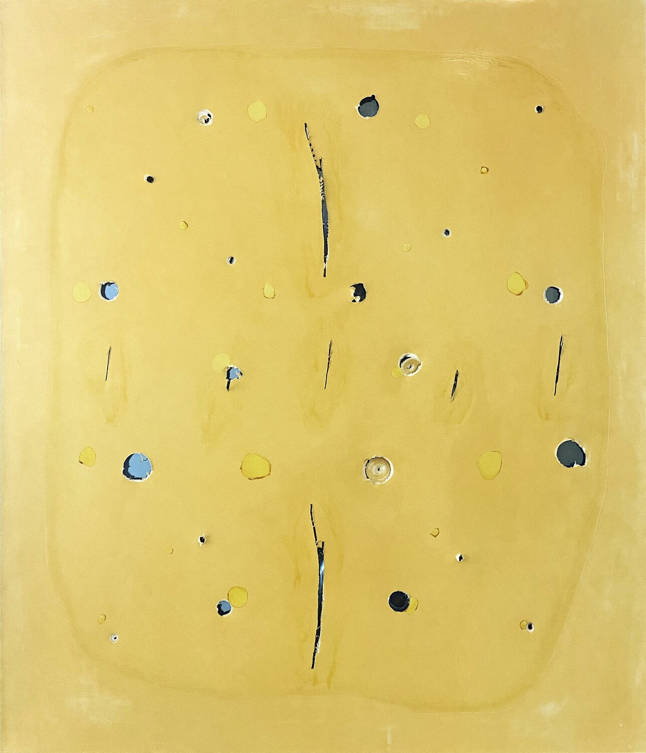 Golden Helium Bloom Malcolm Koch Original painting for sale