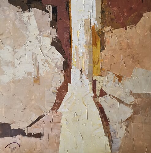 Quiet street by Tomàs Sunyol, Painting for Sale on Select