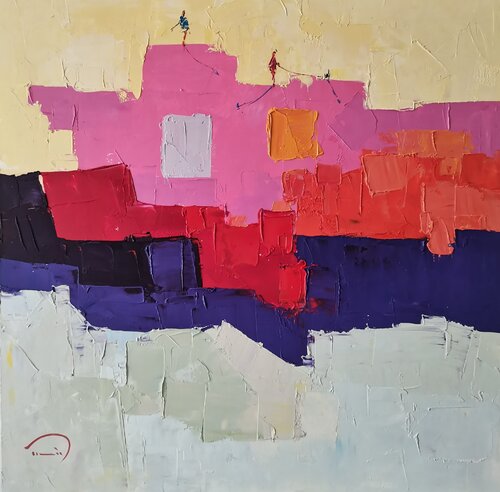 Red storm by Tomàs Sunyol, Painting for Sale on Select