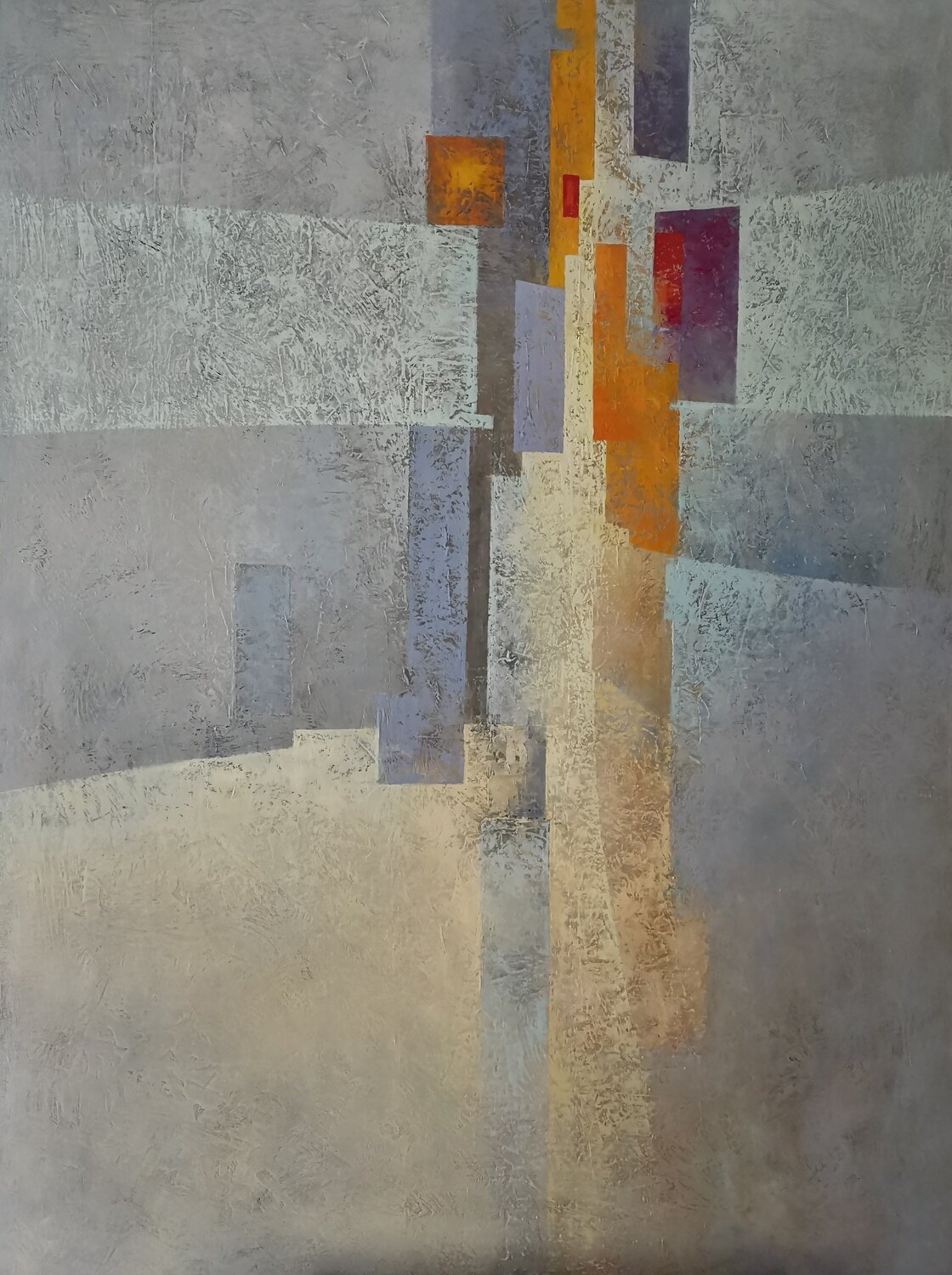 Abstract puzzle Tomàs Sunyol Original painting for sale