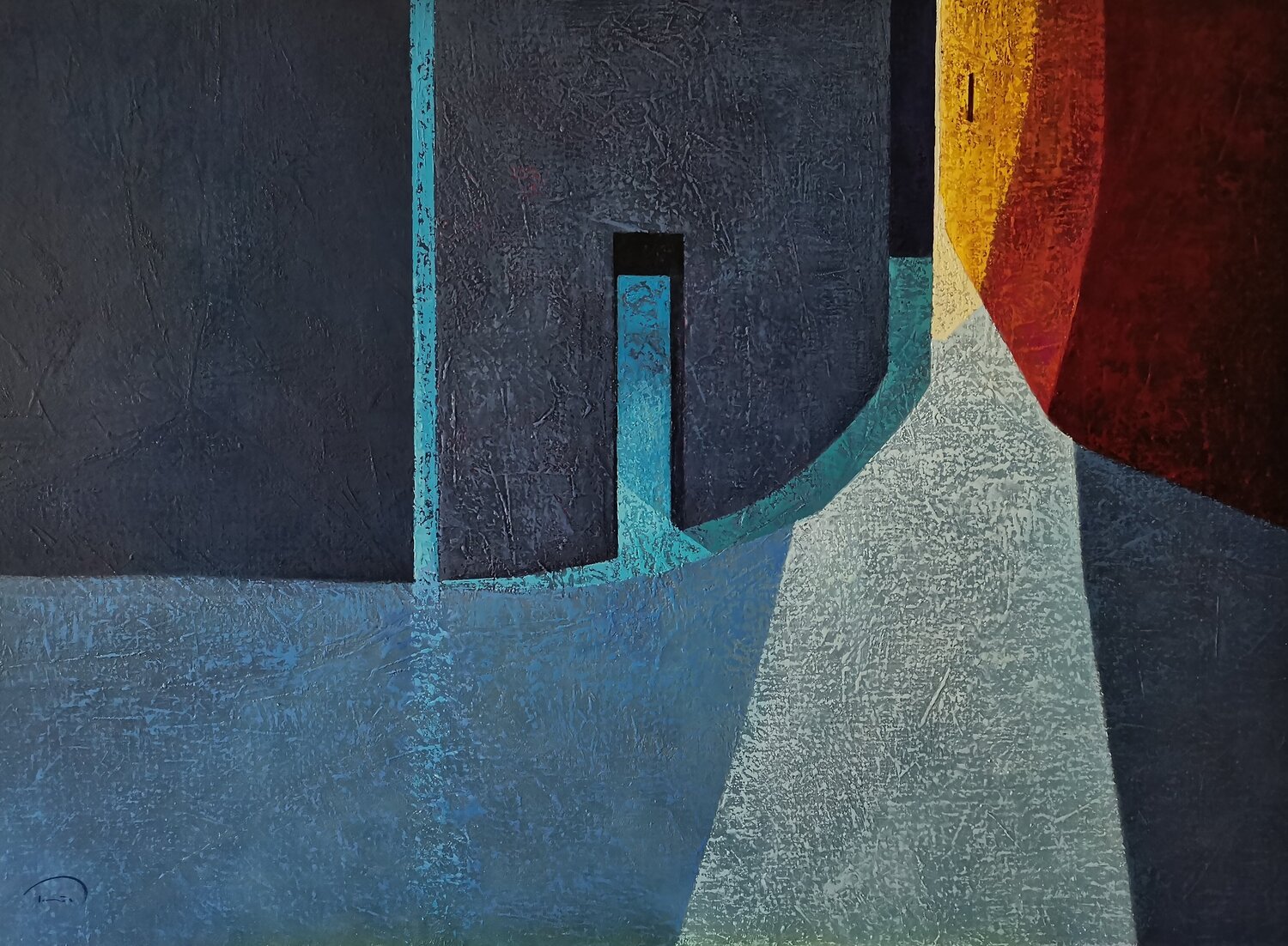 Neighbours Nº 10 Tomàs Sunyol Original painting for sale
