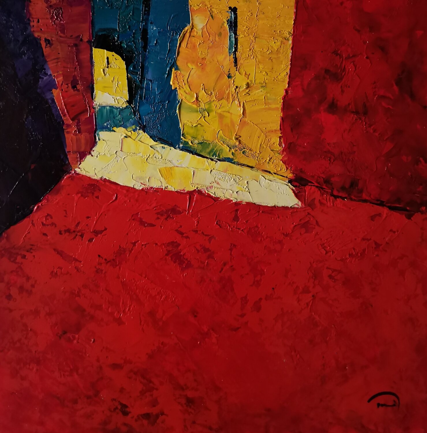 The square Tomàs Sunyol Original painting for sale