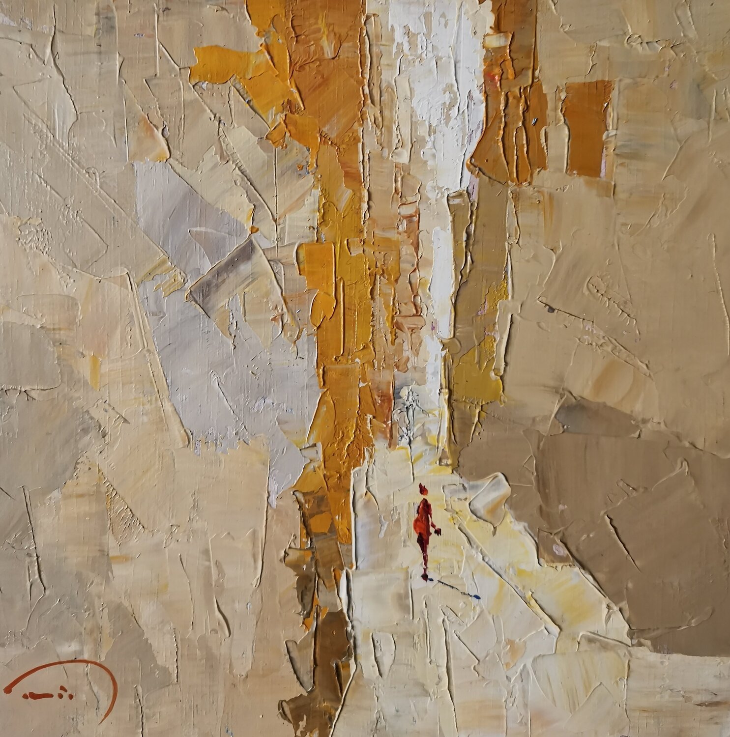 The peaceful city, three short stories Tomàs Sunyol Original painting for sale
