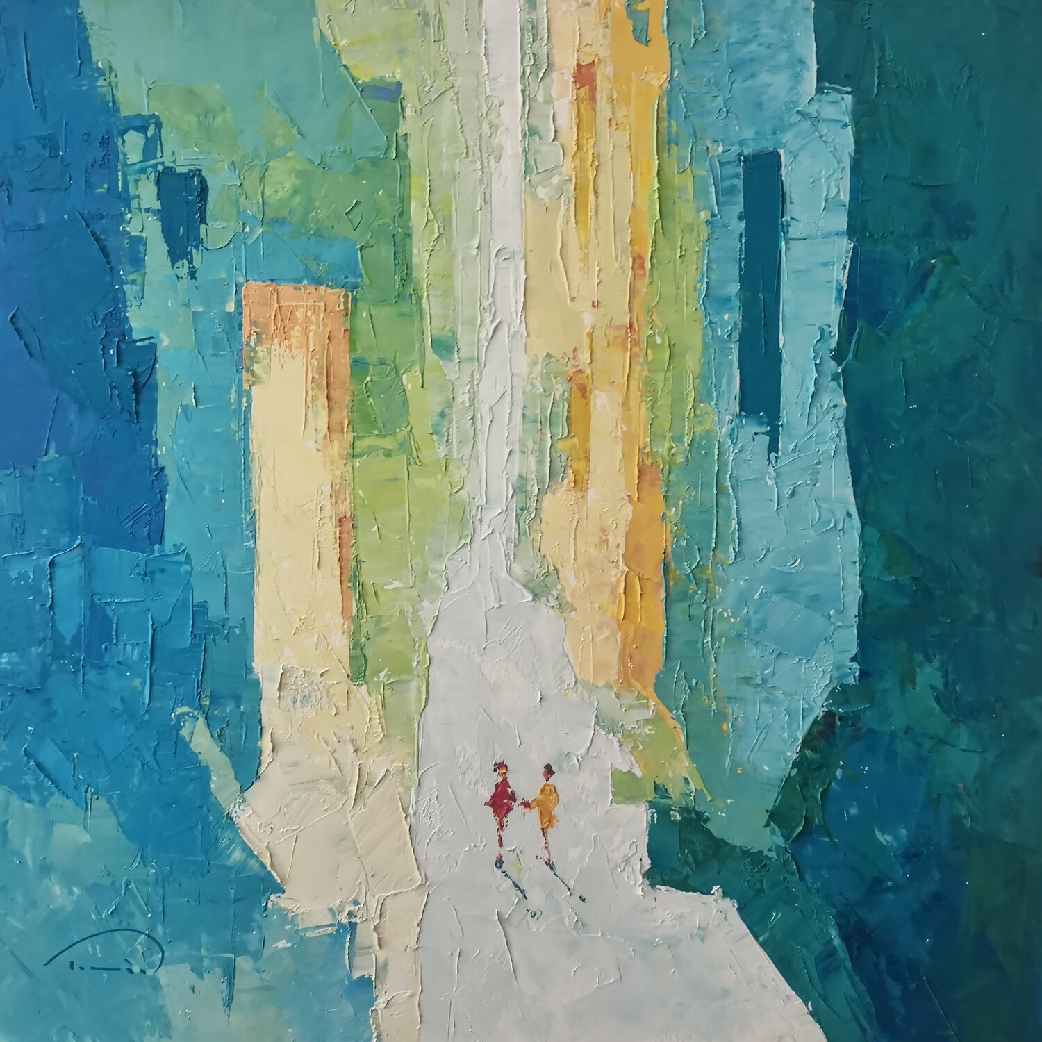 Les amies Tomàs Sunyol Original painting for sale