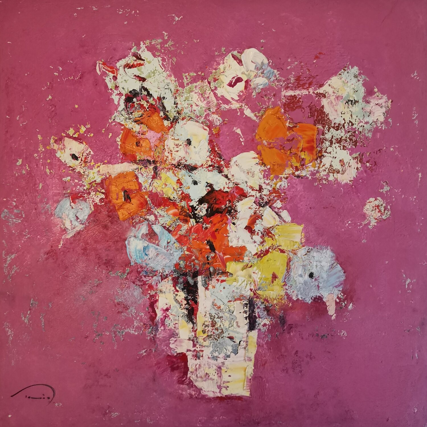 Magenta-Natural Tomàs Sunyol Original painting for sale