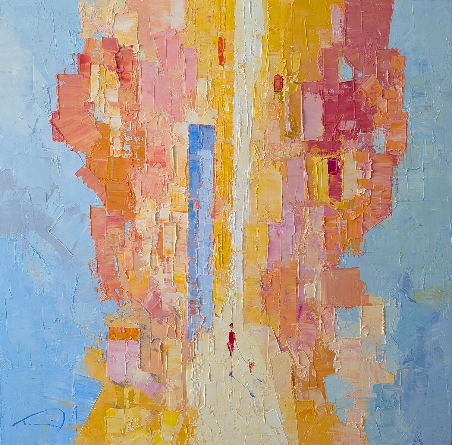 Blau de mar Tomàs Sunyol Original painting for sale