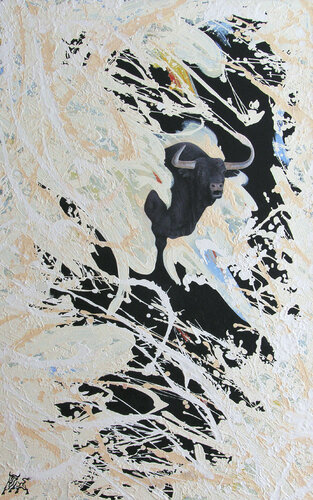 Versión de "Lo profundo" by Toro Tribal, Painting for Sale on Select