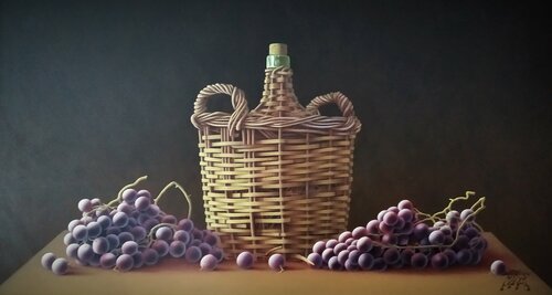 Bodegón - Vino tinto by Toro Tribal, Painting for Sale on Select