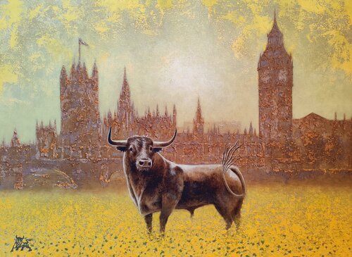 LONDON BULL by Toro Tribal, Painting for Sale on Select