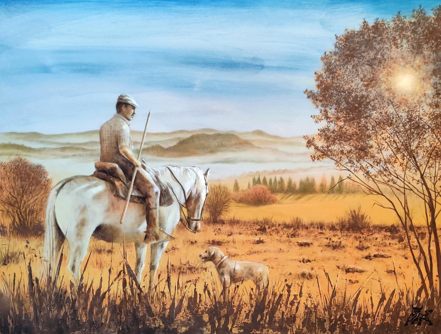 DOMINGO Toro Tribal Original painting for sale