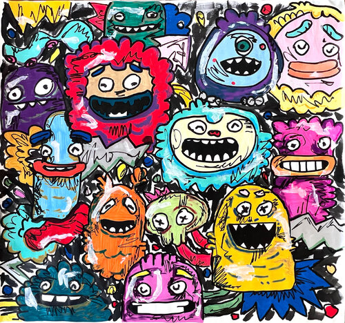 Brain Machine by Fatin Rahmouni, Painting for Sale on Select