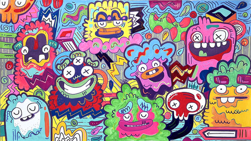 Splishsplash by Fatin Rahmouni, Painting for Sale on Select