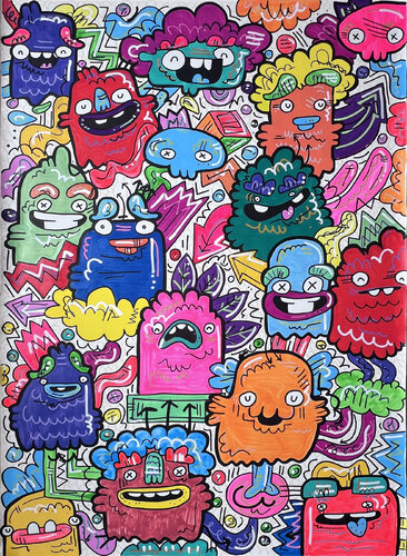 Trudies Pie by Fatin Rahmouni, Painting for Sale on Select