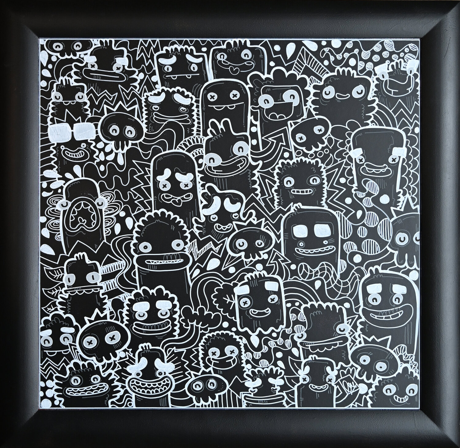 Grey Cats Fatin Rahmouni Original painting for sale