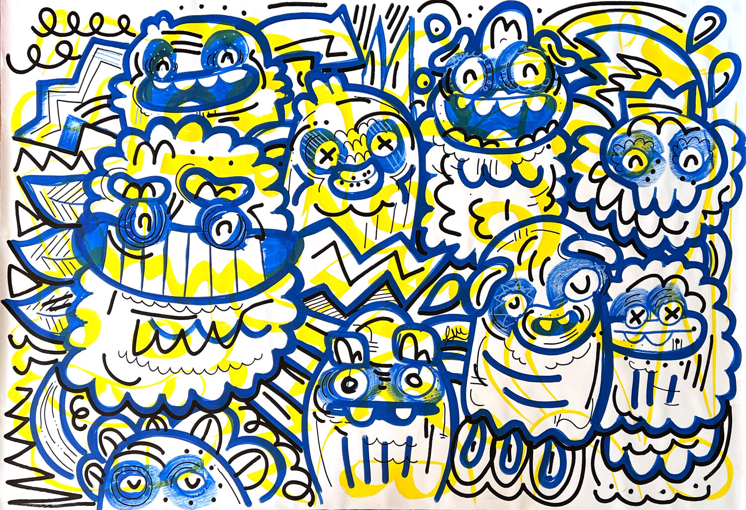 Skip n' dance Fatin Rahmouni Original painting for sale
