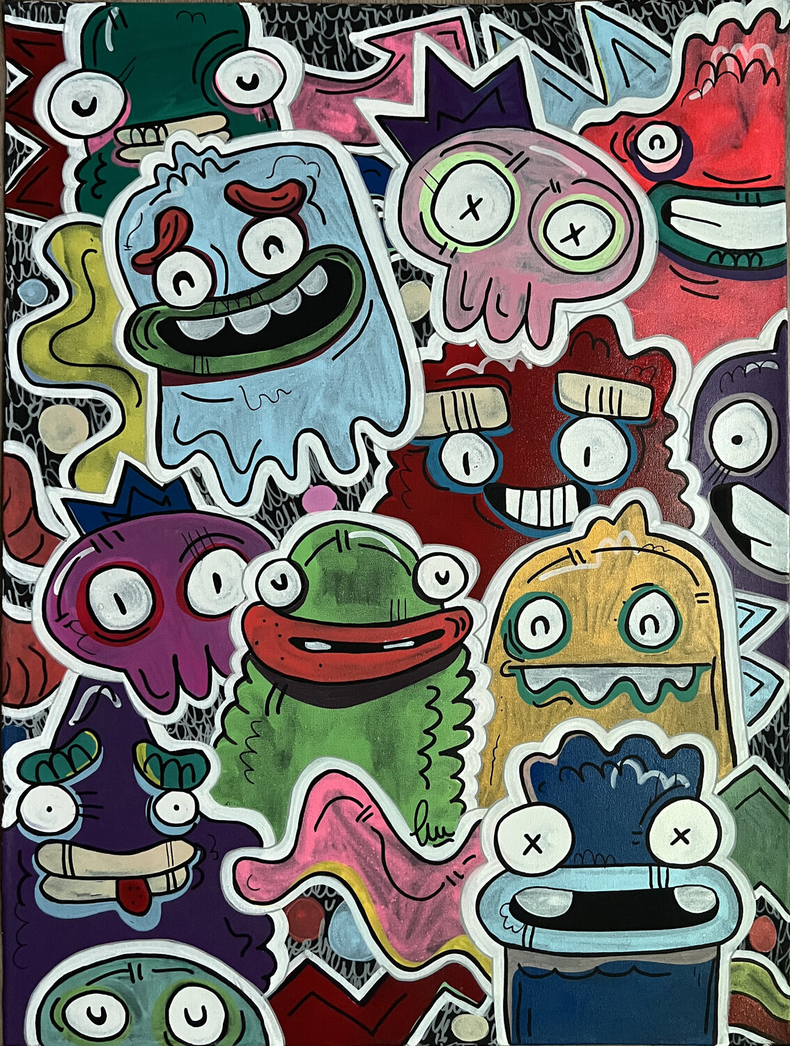 Sticker Trickster Fatin Rahmouni Original painting for sale