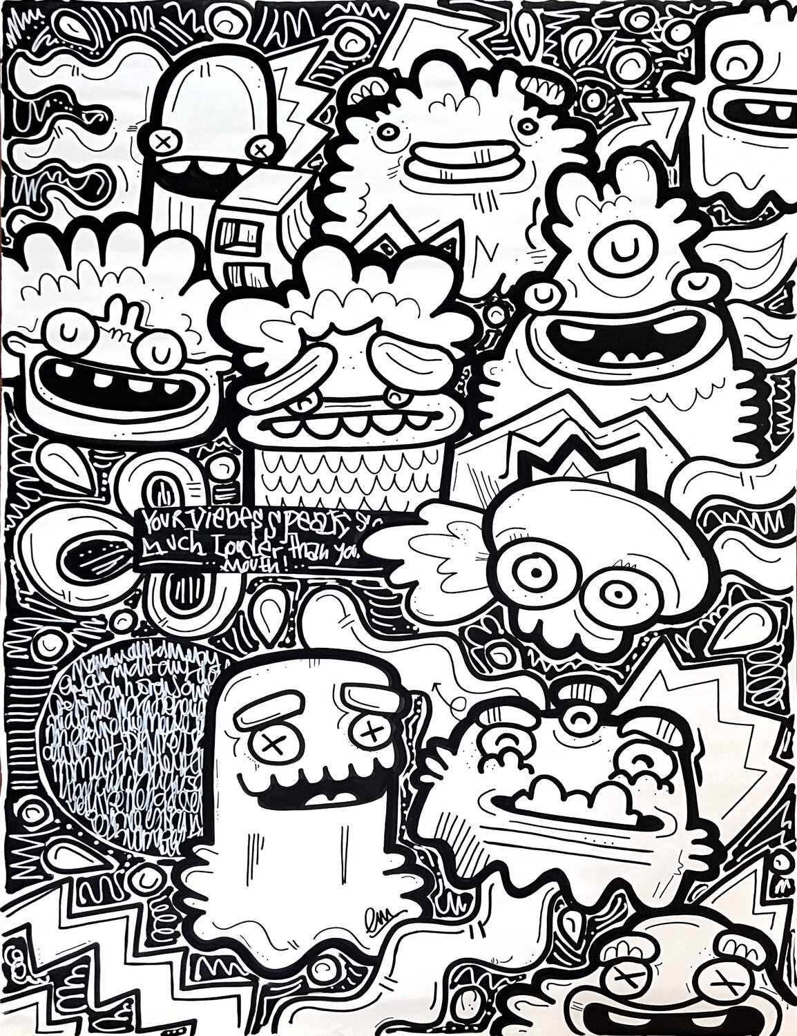 True Vibes Fatin Rahmouni Original painting for sale