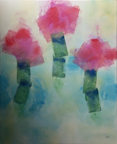 花の舞（六） /  flower dance 6 by Hisato Fukumoto, Painting for Sale on Select