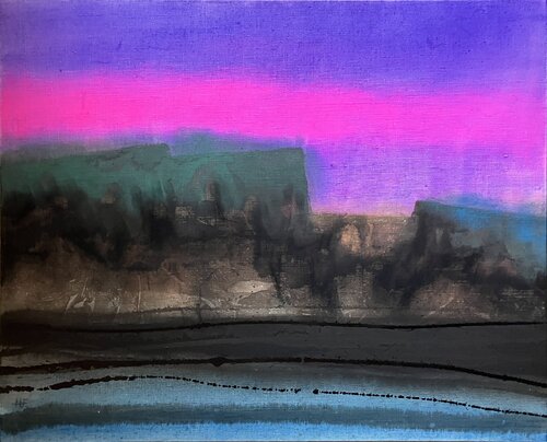 波音（一） /　wave sound 1 by Hisato Fukumoto, Painting for Sale on Select