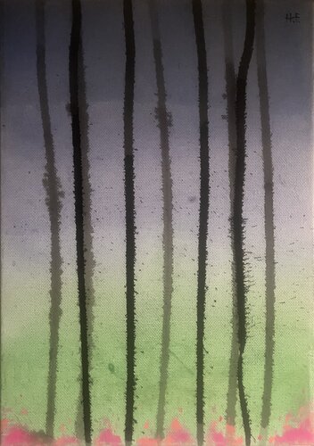 慈雨（五）　/　gentle rain 5 by Hisato Fukumoto, Painting for Sale on Select