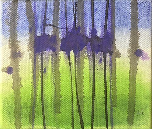 慈雨（八）　/　gentle rain 8 by Hisato Fukumoto, Painting for Sale on Select