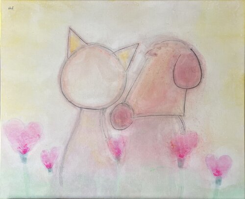 愛護（二）/　protection 2 by Hisato Fukumoto, Painting for Sale on Select