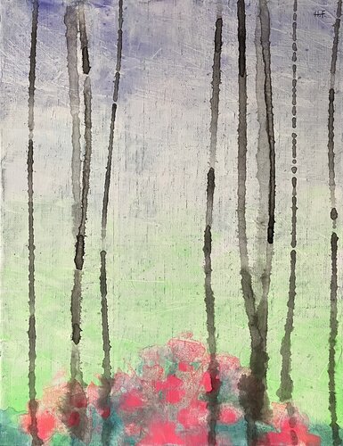 慈雨（九）　/　gentle rain 9 by Hisato Fukumoto, Painting for Sale on Select