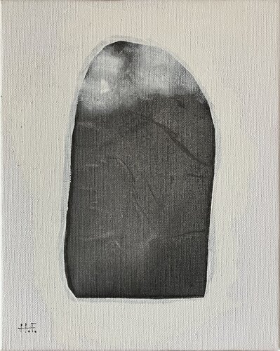 白雲幽石（三）/　White clouds and quiet stone　3 by Hisato Fukumoto, Painting for Sale on Select