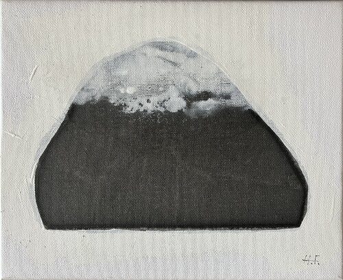 白雲幽石（四）/　White clouds and quiet stone　4 by Hisato Fukumoto, Painting for Sale on Select