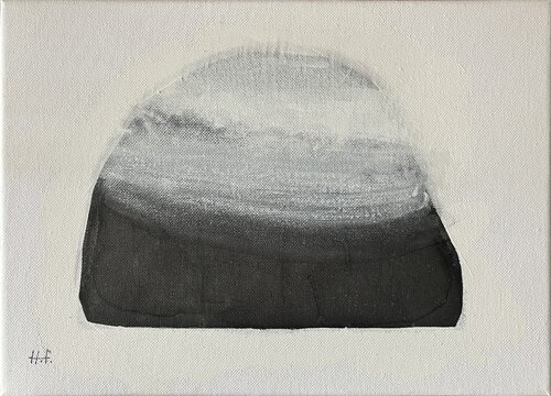 白雲幽石（六）/　White clouds and quiet stone　6 by Hisato Fukumoto, Painting for Sale on Select
