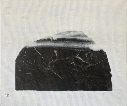 白雲幽石（八）/　White clouds and quiet stone　8 by Hisato Fukumoto, Painting for Sale on Select