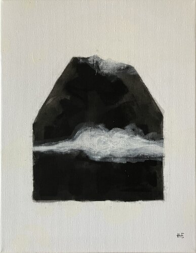白雲幽石（十一）　/　White clouds and quiet stone 11 by Hisato Fukumoto, Painting for Sale on Select