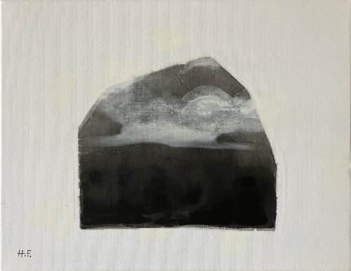 白雲幽石（十二）　/　White clouds and quiet stone 12 by Hisato Fukumoto, Painting for Sale on Select