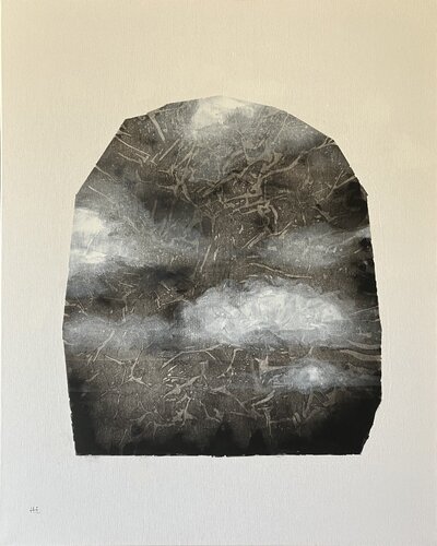 白雲幽石（十三）　/　White clouds and quiet stone 13 by Hisato Fukumoto, Painting for Sale on Select