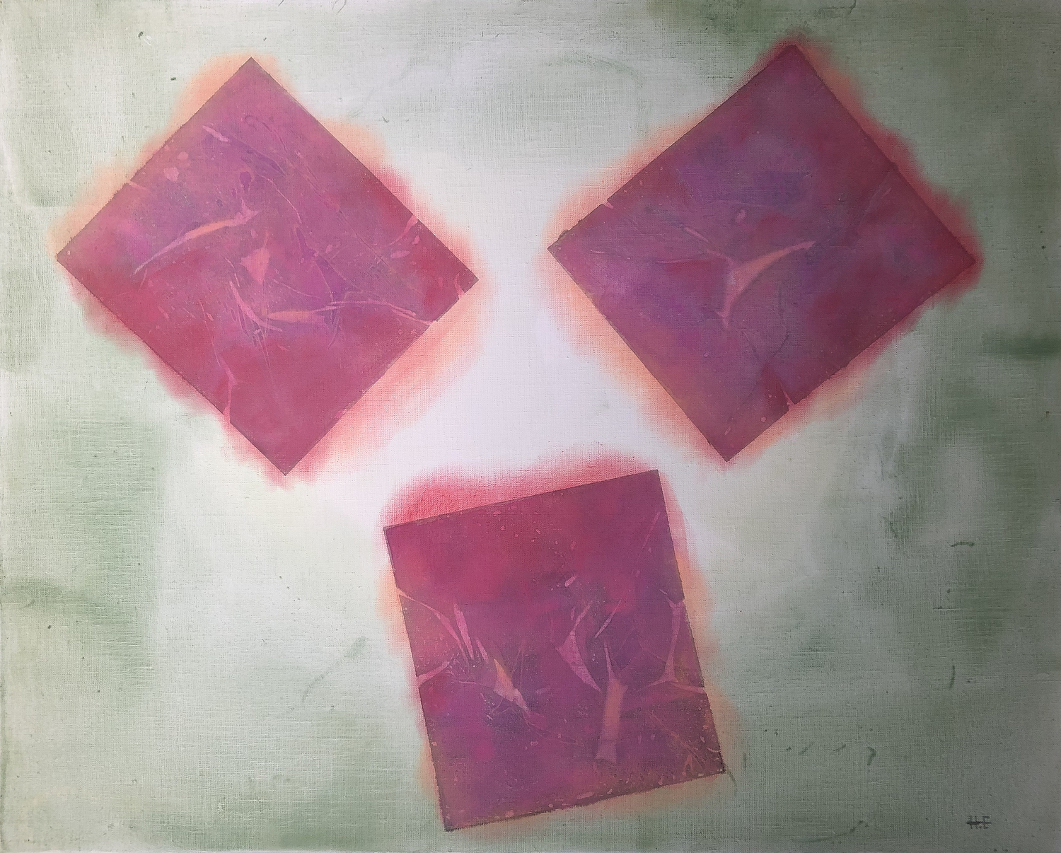 花の舞 (一)  /  flower dance 1 Hisato Fukumoto Original painting for sale