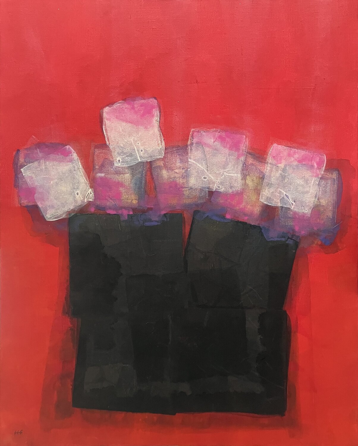 巌の花（一）/  rock flower 1 Hisato Fukumoto Original painting for sale