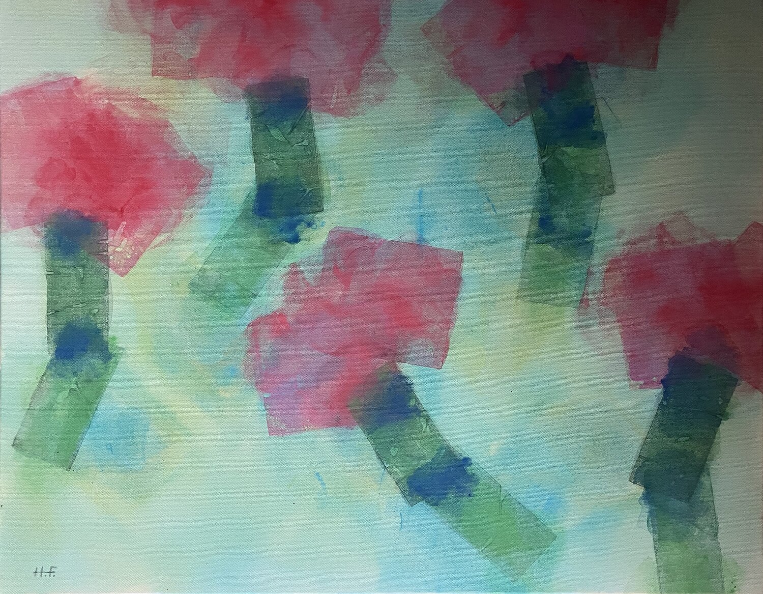 花の舞（七） /  flower dance 7 Hisato Fukumoto Original painting for sale