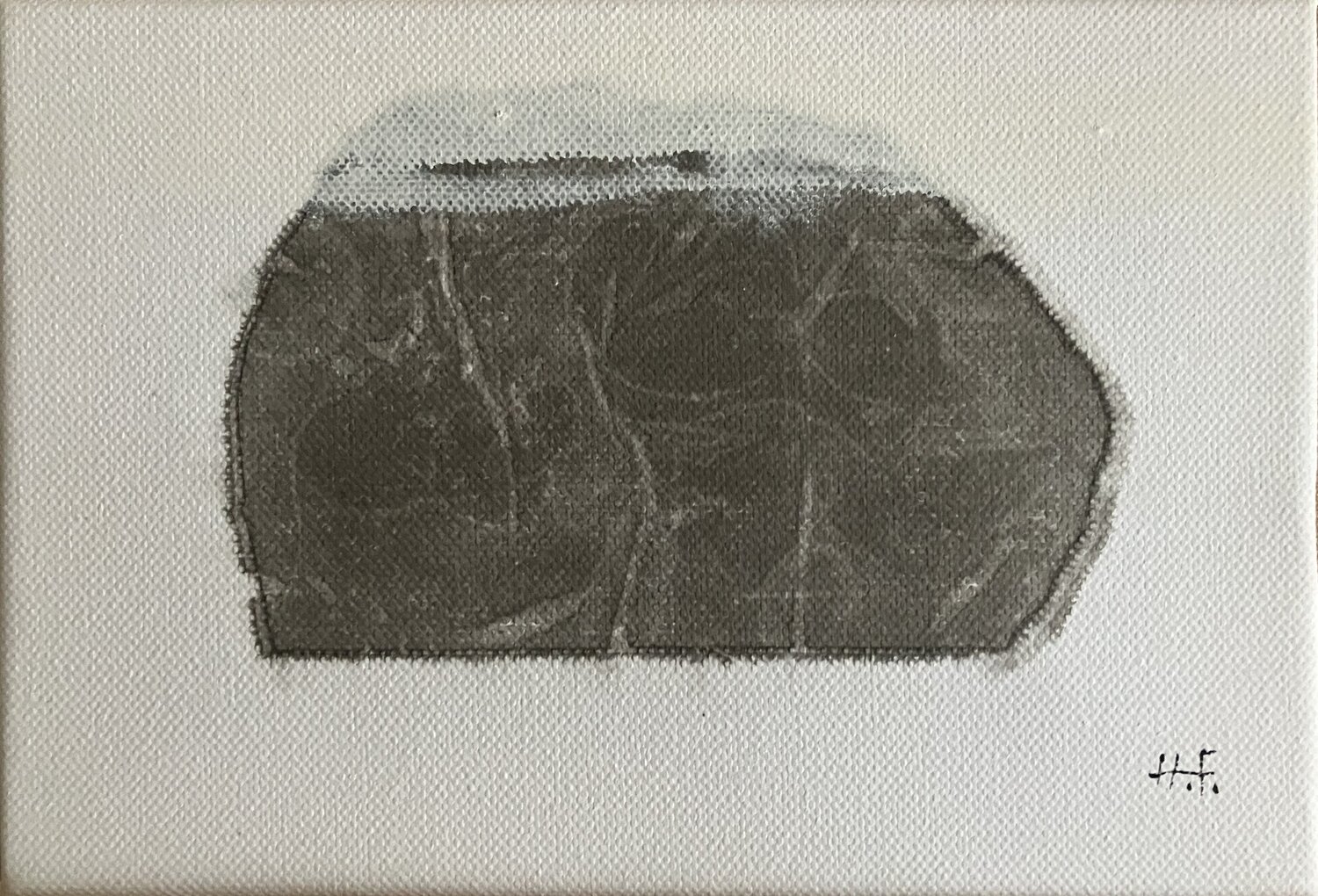 白雲幽石（二）/　White clouds and quiet stone　2 Hisato Fukumoto Original painting for sale