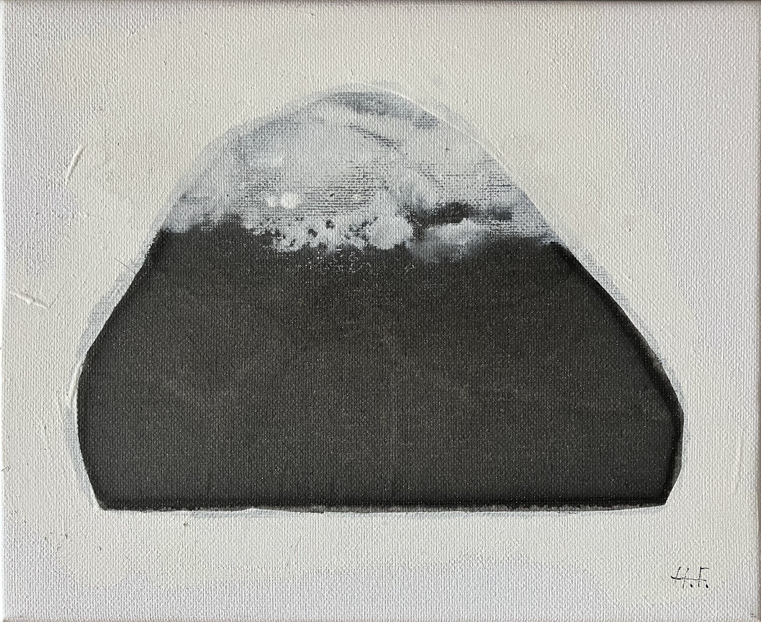 白雲幽石（四）/　White clouds and quiet stone　4 Hisato Fukumoto Original painting for sale