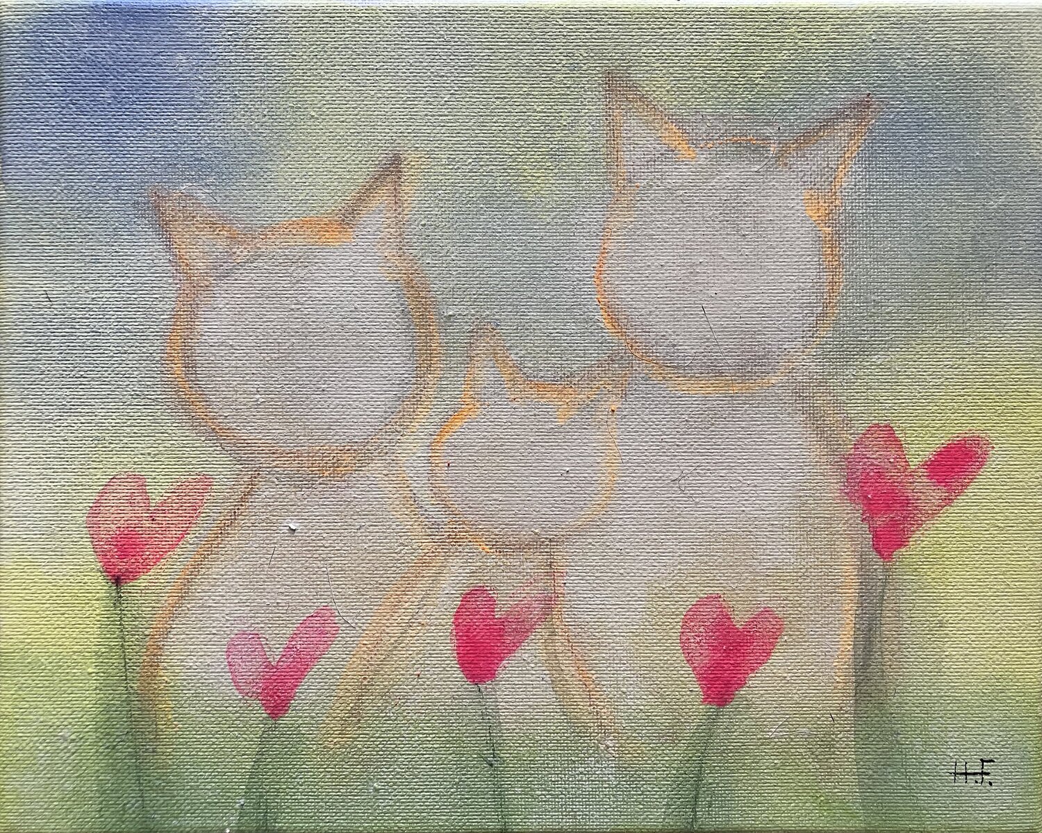 愛護（三）/　protection  3 Hisato Fukumoto Original painting for sale