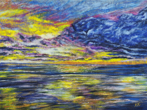 La Playa De Tamarindo by Karen Coates, Painting for Sale on Select