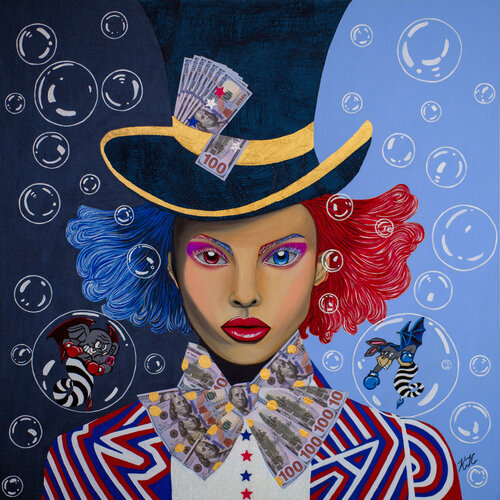 Mad Money by Karen Coates, Painting for Sale on Select